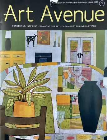 My Painting "Holy Cow" on the Cover of Fall Art Avenue Magazine